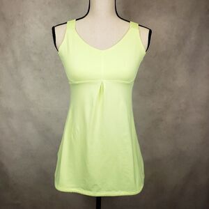 Lucy Tech neon green yellow athletic tank Small